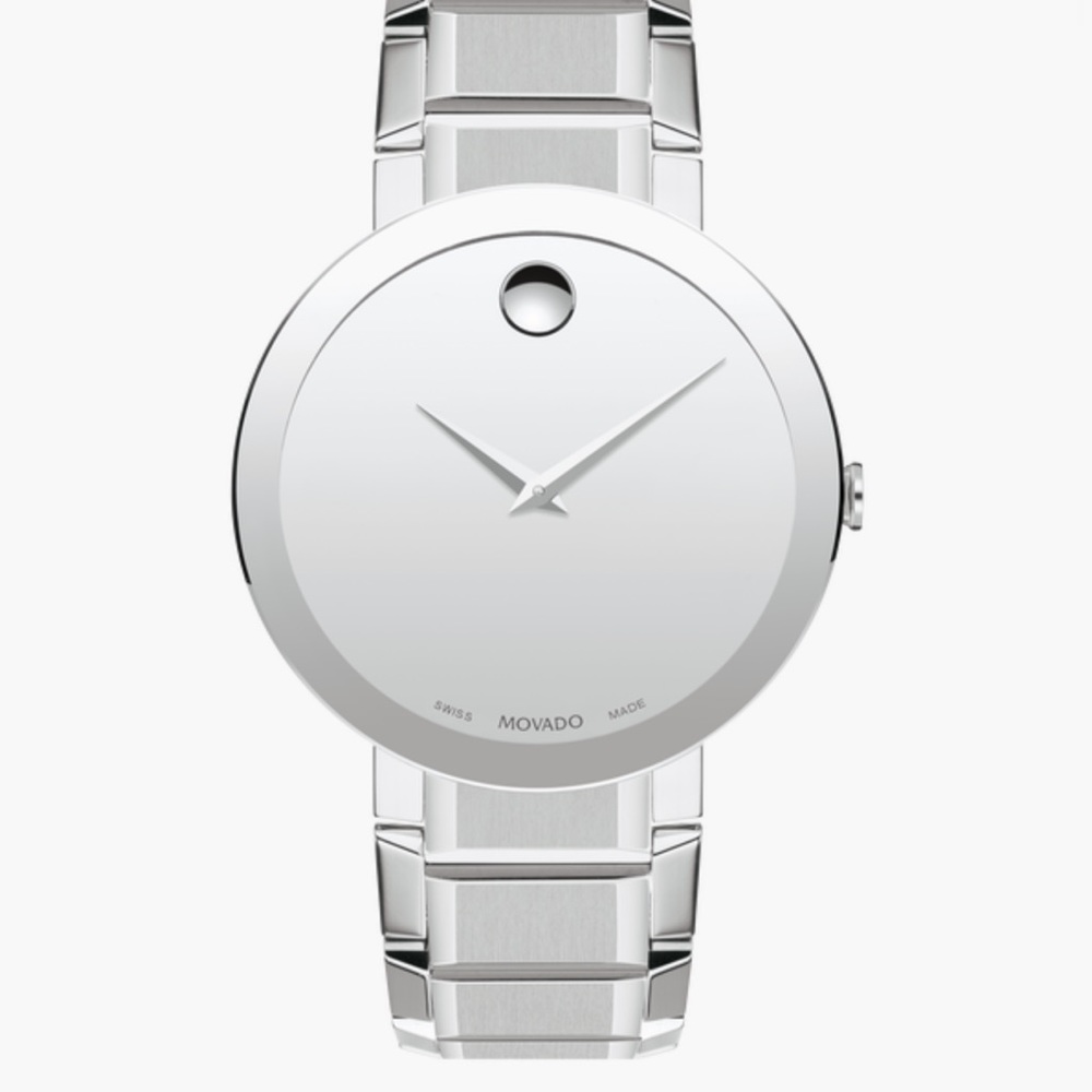 Men’s Movado Sapphire mirror faced watch
